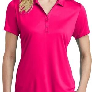Nike Women's Pink Polo Shirt Small